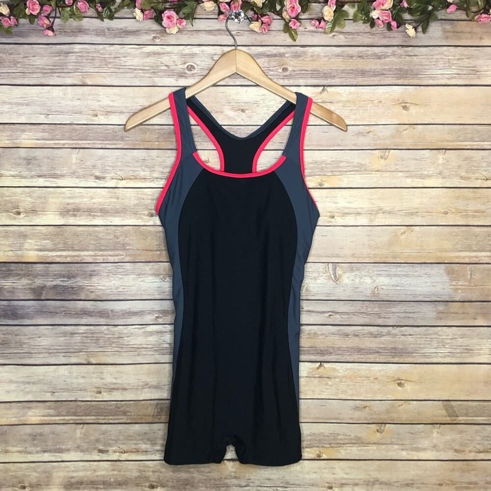 NWT Attraco Pullover Athletic Boyleg Racerback Swimwear